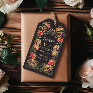 Étiquettes-cadeau Imaginaire Enchantée Jardin Floral Mariage Merci
