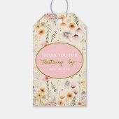 Étiquettes-cadeau Imaginaire Fairy Fleur sauvage Merci (Dos)