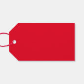 Étiquettes-cadeau Impression Blocée Rouge Blanc Et Bleu (Dos (Horizontal))