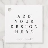 Étiquettes Cadeau Impression de balise carré/ronde (Devant)