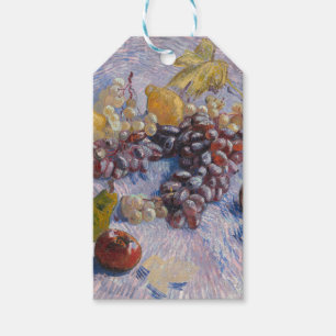 Étiquettes-cadeau Impression de Gogh Raisins et Pommes Nature Morte