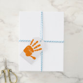 Étiquettes-cadeau Impression de la main (Avec de laficelle)