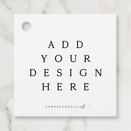 Étiquettes Cadeau Impression d'étiquette carrée/ronde (Devant)