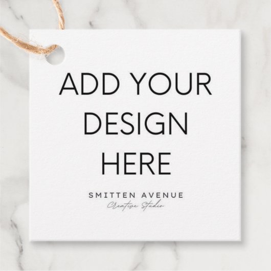 Étiquettes Cadeau Impression d'étiquettes carrées 2x2" (Devant)