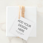 Étiquettes Cadeau Impression d'étiquettes carrées 2x2" (En situation)