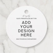 Étiquettes Cadeau Impression d'étiquettes de faveur rondes 2x2" (Dos)