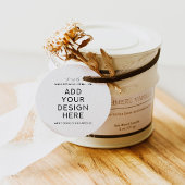 Étiquettes Cadeau Impression d'étiquettes de faveur rondes 5x5 cm