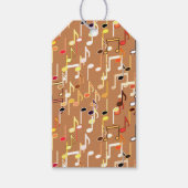 Étiquettes-cadeau Impression musicale - Caramel Tan, Multi (Devant)
