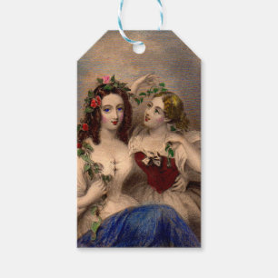 Étiquettes-cadeau Impression victorienne La couronne de l'adieu