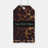 Étiquettes-cadeau Imprimé animalier léopard guépard safari sauvage b (Dos)