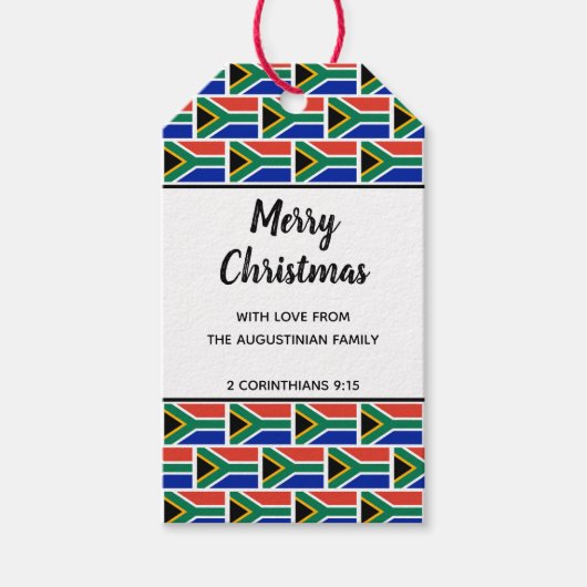 Étiquettes-cadeau Indicateur personnalisé Afrique du Sud (Devant)