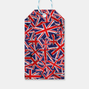 Étiquettes-cadeau Indicateur Union Jack Drapeau britannique Drap