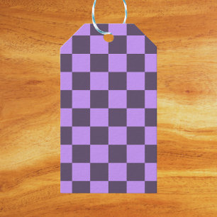 Étiquettes-cadeau Indigo foncé et tableau de bord violet pâle