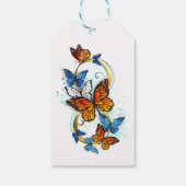 Étiquettes-cadeau Infinité de papillons monarques (Dos)