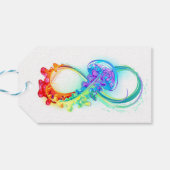 Étiquettes-cadeau Infinity avec Rainbow Jellyfish (Dos Horizontal)