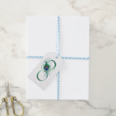 Étiquettes-cadeau Infinity Symbol with Peacock Feather (With Twine)