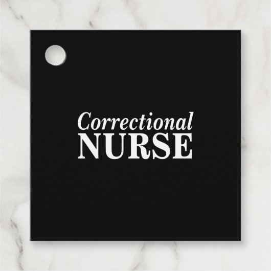 Étiquettes Cadeau Infirmière correctionnelle (Devant)