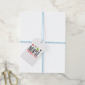 Étiquettes-cadeau Infirmière de Noël2 (Avec de laficelle)