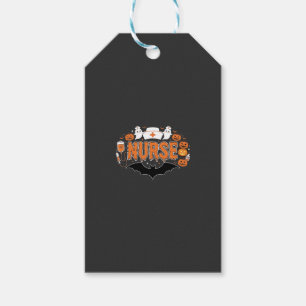 Étiquettes-cadeau Infirmière Halloween Citrouille qui Dégouline Fant