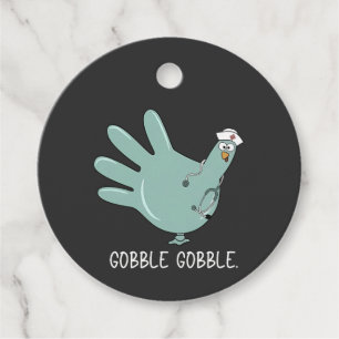 Étiquettes Cadeau infirmière Turquie Gobble Squad ER infirmière Than