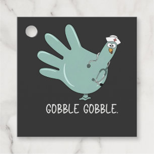 Étiquettes Cadeau infirmière Turquie Gobble Squad ER infirmière Than