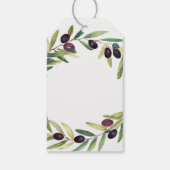 Étiquettes-cadeau Infusé avec amour Huile d'olive Mariage Faveurs Fo (Dos)