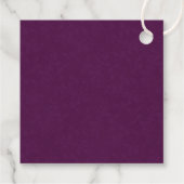 Étiquettes Cadeau Infusé Avec Amour Violet Calligraphie Ligne Art Le (Dos)