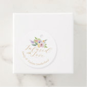 Étiquettes Cadeau Infusé Avec L'Amour Citrus & Mariage Floral Monogr (En situation)