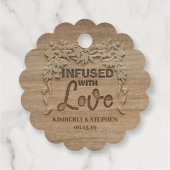 Étiquettes Cadeau Infusé Avec Mariage Amoureux (Dos)