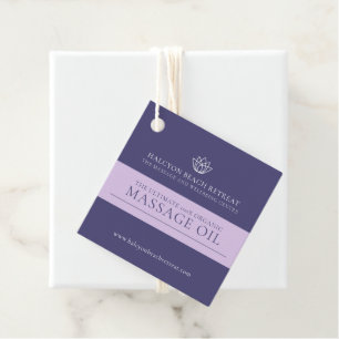Étiquettes Cadeau Ingrédient de produit de beauté pourpre code barre