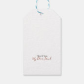 Étiquettes-cadeau Ingrédients simples et devis de cuisines quotidien (Dos)