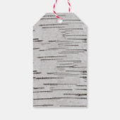 Étiquettes-cadeau Initiales du coeur de bouleau Merci mariage rustiq (Dos)