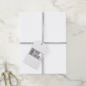 Étiquettes-cadeau Initiales minimes modernes et logo de nom (Avec de la ficelle)