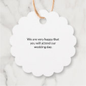 Étiquettes Cadeau Initiales rustiques de germes (Dos)