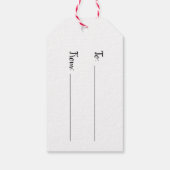 Étiquettes-cadeau Inséparables rouges et blancs oiseaux scandinaves (Dos)