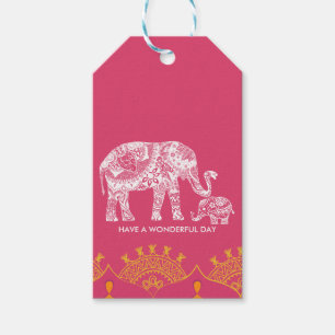 Étiquettes-cadeau Inspiration indienne