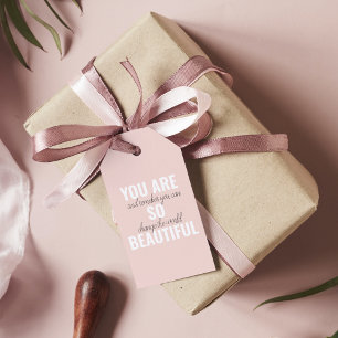 Étiquettes-cadeau Inspiration Vous Êtes Si Belle Citation Positive