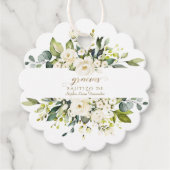 Étiquettes Cadeau Invitacion De Bautizo Con Flores Baptême (Devant)