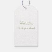 Étiquettes-cadeau Invitation Aquarelle Hydrangea Rose (Dos)