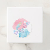 Étiquettes Cadeau Invitation Baby shower de sirène (En situation)