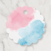 Étiquettes Cadeau Invitation Baby shower de sirène (Dos)