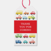 ÉTIQUETTES-CADEAU INVITATION D'ANNIVERSAIRE DES TRANSPORTS (Devant)