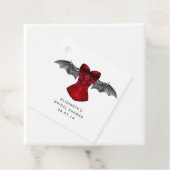 Étiquettes Cadeau Iridescente gothique Crimson rouge sorcière (En situation)