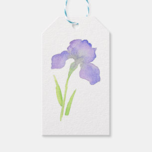 Étiquettes-cadeau Iris violet
