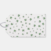 Étiquettes-cadeau Irish Shamrock Pink Flamingo St Patricks Day (Dos (Horizontal))