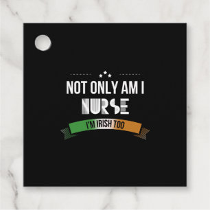 Étiquettes Cadeau Irlandais Nurse - Non seulement je suis infirmière