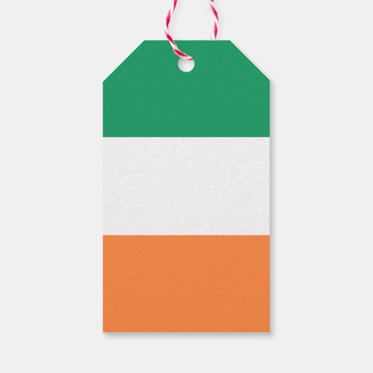 Étiquettes-cadeau Irlande National Flag, standard irlandais, bannièr (Dos)