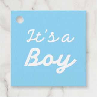 Étiquettes Cadeau ׳It’s a Boy׳ Classic Pink Baby Shower