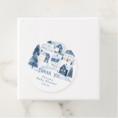 Étiquettes Cadeau It takes a Village Winter Night Snow Thank you (En situation)