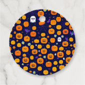 Étiquettes Cadeau Jack-o'-lantern Halloween (Dos)